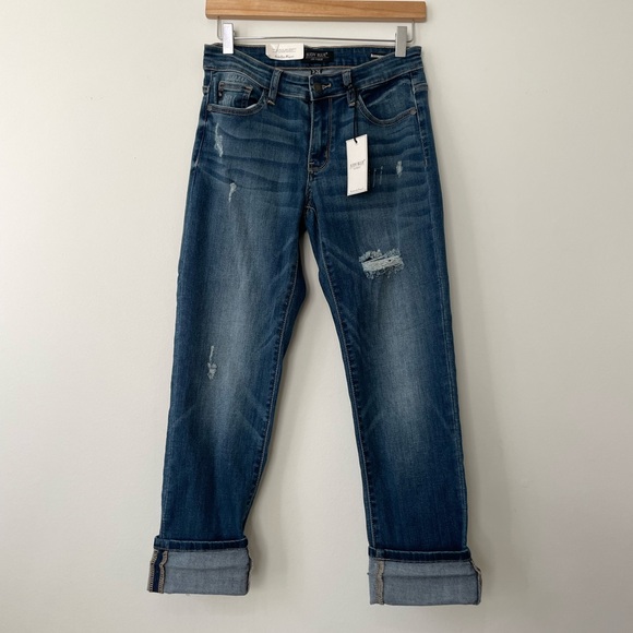 Judy Blue Denim - Judy Blue Boyfriend Fit Jean NWT Size 3/26 Distressed Midrise Casual Stretchy